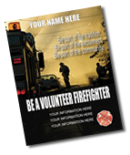 small volunteer firefighter flyer